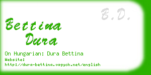 bettina dura business card